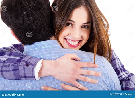 Cute Lovers Women Hugging Stock Image Image Of Couple 12267731