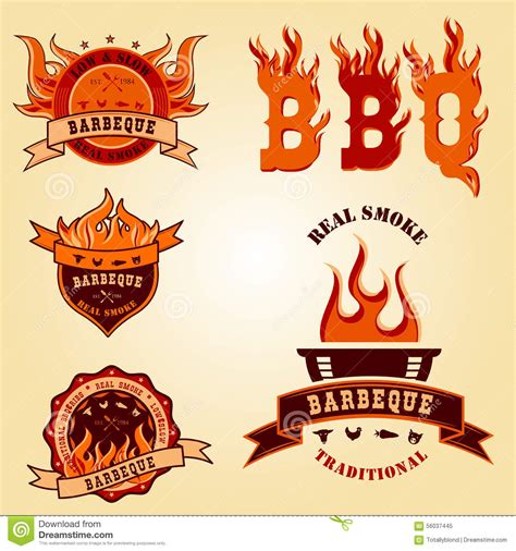 1,000+ vectors, stock photos & psd files. Illustration Set Of BBQ Logo Labels Badge Designs Stock ...
