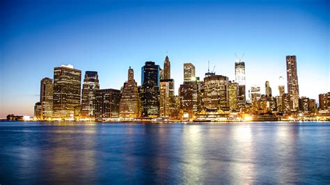 New York City Skyline Windows Temas Papel De Parede Visualização