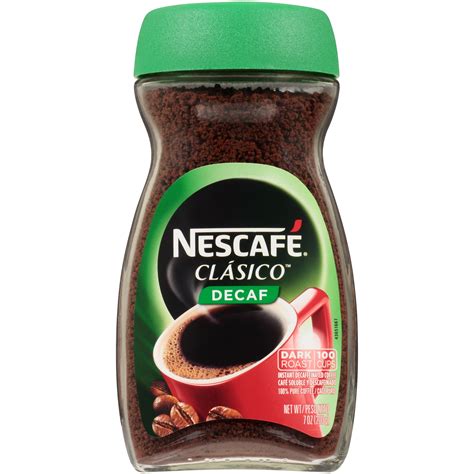 Nescafe Clasico Decaf Dark Roast Instant Coffee 7 Oz Jar