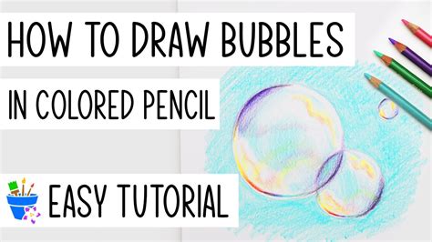How To Draw Bubbles With Colored Pencils On White Paper Youtube