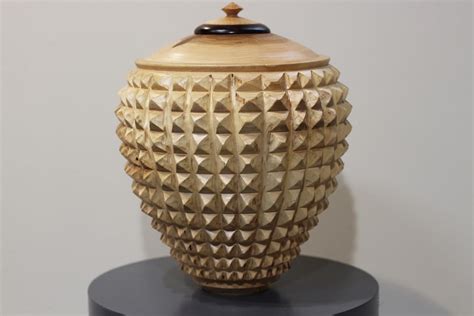 African Honey Pot Carved With Lid Elder Gallery Of Contemporary Art