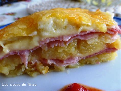 Las Cosas De Nines Pastel De Patatas Con Queso Y JamÓn York Potato Cake Cheese And Ham