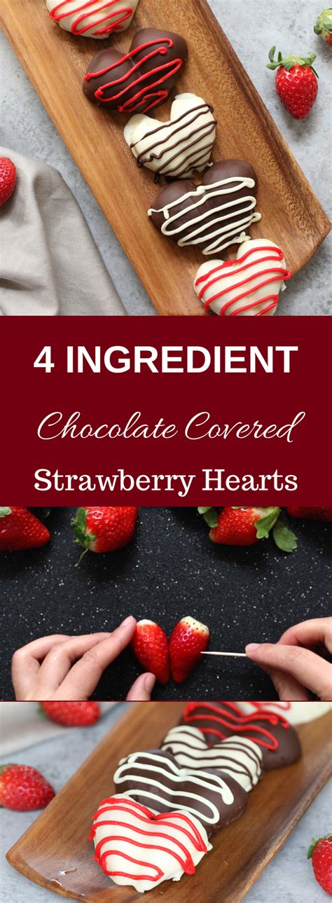 Chocolate Covered Strawberry Hearts Recipe Is Super Easy And Only Need