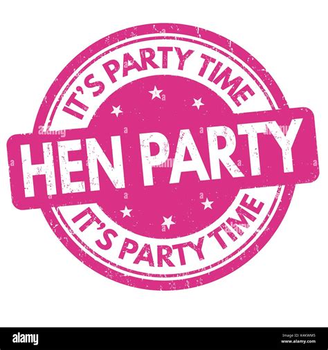 hen party grunge rubber stamp on white background vector stock vector art and illustration