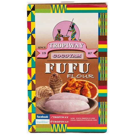 Tropiway - Fufu Flour Cocoyam Flour 680 g - Authentic African Food