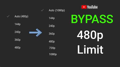 How To Bypass 480p Limit In Youtube Youtube