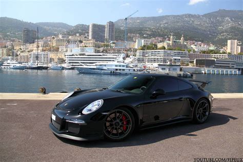 Photo Of The Day Black Porsche 911 Gt3 Trio In Monaco Gtspirit