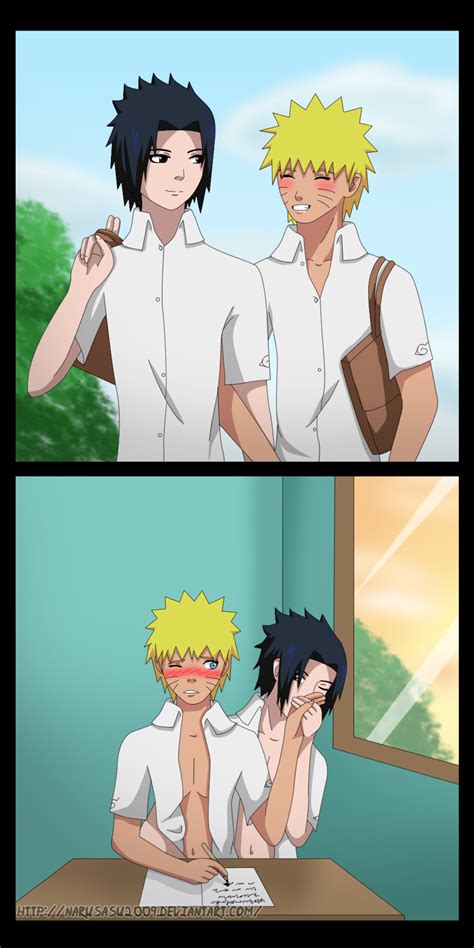 School Life Sasunaru Sasunaru Sasunaru Fanart School Life