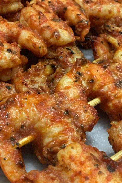 Cover and put in the fridge for 30 minutes, stirring once or twice. Marinated Grilled Shrimp - FoodVox.com