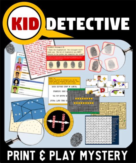 Printable Detective Mystery Party Game The Case Of The Stolen Goodies