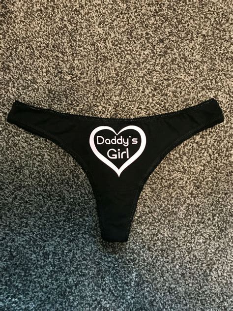 Daddys Girl Thong Naughty Underwear Ddlg Kinky Bdsm Sub Bbw Thongs