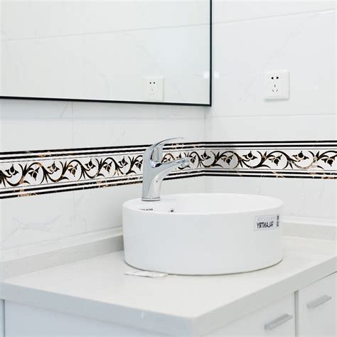 Funlife Self Adhesive Wallpaper Borderswaterproof Kitchen Bathroom