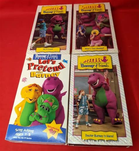 LOT OF 4 Barney And Friends VHS Tapes What S That Shadow Let S Pretend