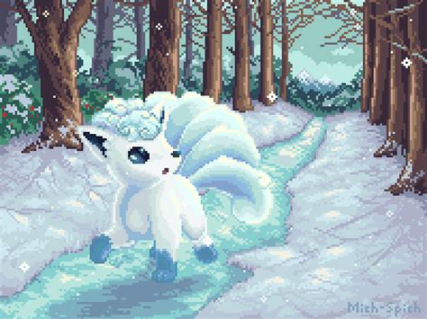 finally alolan vulpix in the forest took me a while but here is the alolan version of my