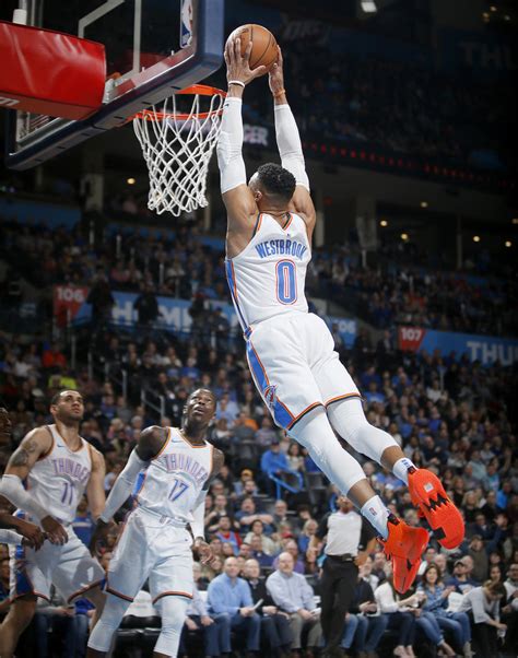 Search, discover and share your favorite russell westbrook dunk gifs. Westbrook shines in 122-116 win over New Orleans