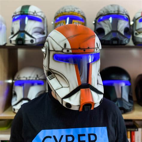 Star Wars Republic Commando Boss Helmet Led Cosplay Helmet Etsy