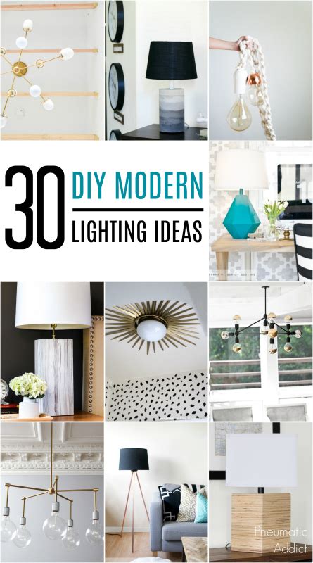30 Diy Modern Lighting Ideas Pneumatic Addict