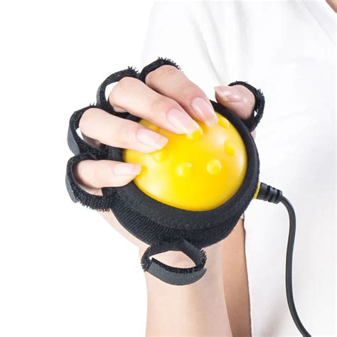 Hot Compress Finger Massager Infrared Therapy Ball Electric Handheld Stroke Hemiplegia Training