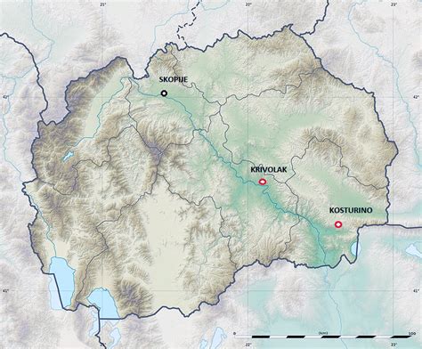 Relief Map Of Macedonia Macedonia Relief Map Vidiani Maps Of