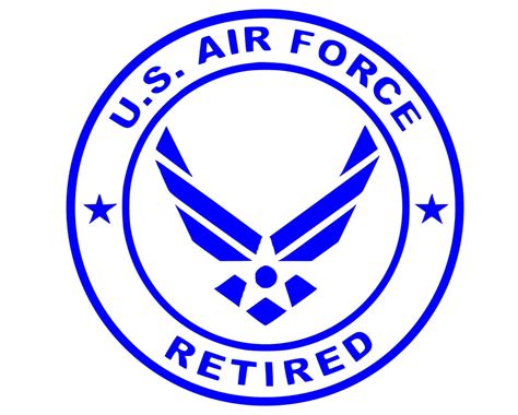 Us Air Force Retired Long Life Outdoor Vinyl Decal Proudly