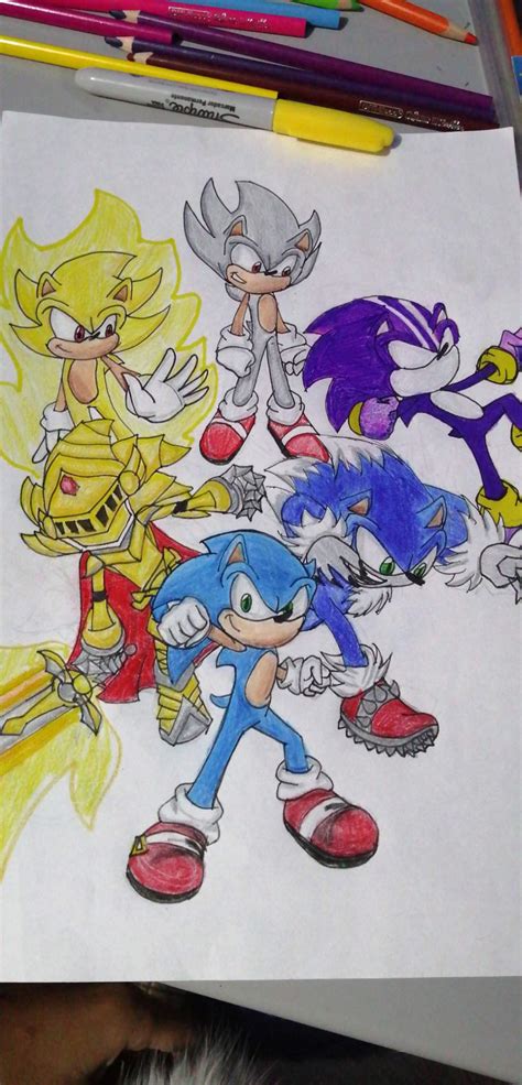 Dibujo Random: Transformaciones de Sonic | Sonic El Erizo | Amino | Amino