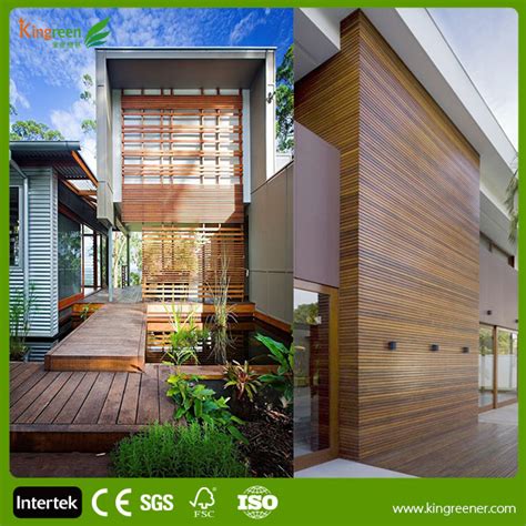 Outdoor Wpc Wall Panel Easy Installation Wood Plastic