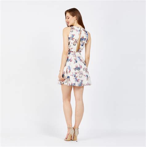 Floral Mini Skater Dress Esmerize Boutique