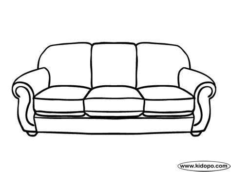 Our printable sheets for coloring in are ideal to brighten your family's day. Sofa coloring page