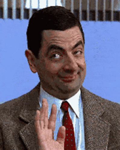 Hi Mr Bean GIF Hi Mr Bean Wave Discover Share GIFs Mr Bean Funny Cute Hilarious Funny