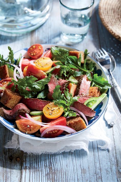Check out my top seven favorite lean cuts and the best ways to enjoy them: Flank Steak Panzanella Salad Recipe | MyRecipes