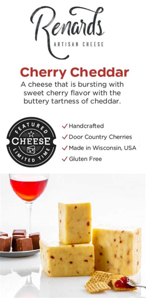 New Renards Cheese Cherry Cheddar In 2022 Cherry Flavor Sweet