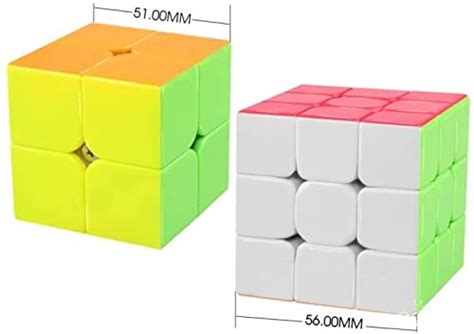 Coogam Qiyi Speed Cube Bundle 2x2 3x3 Magic Cube Set Qidi S 2x2 Warrior