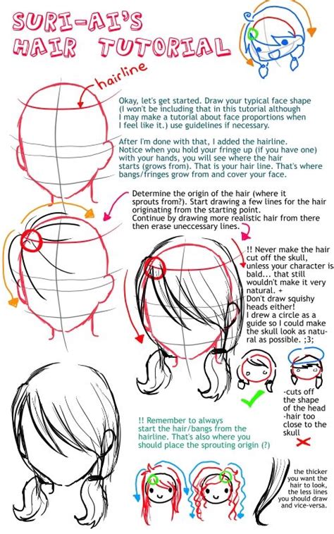 Anime Hair Tutorial By Suri Ai On Deviantart How To Draw
