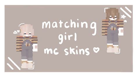 Matching Minecraft Girl Skins For Couples And Friend Groups Keopimi Youtube