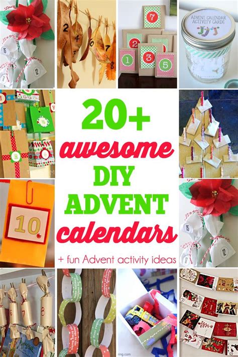 20 Awesome Diy Advent Calendars Advent Filler Activity Ideas Diy