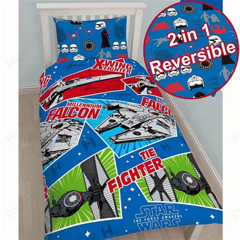 Star Wars Episode Vii Craft Single Duvet Cover Force Awakens Star Wars