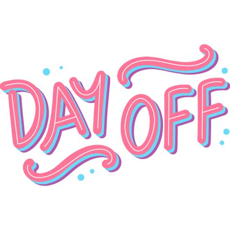 Day Off Stickers Free Miscellaneous Stickers