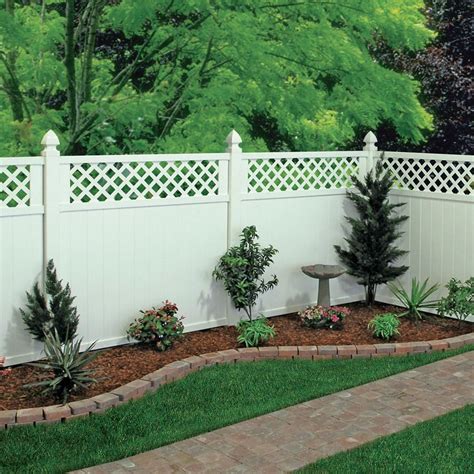 In this tutorial you will learn the basic steps involved for building a 6 foot privacy fence out of cedar wood. Shop Gatehouse Arborley White Lattice-Top Privacy Vinyl ...