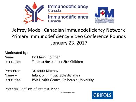 Lauramurphypresentationfinal Pdf Immunodeficiency Canada