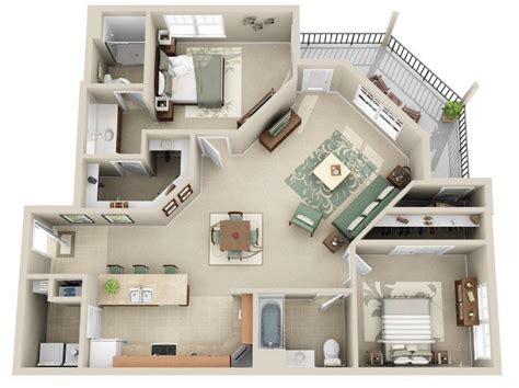 Our Hawthorne B1 Floor Plan Hosts 1169 Sq Ft It Has 2 Bedrooms And 2