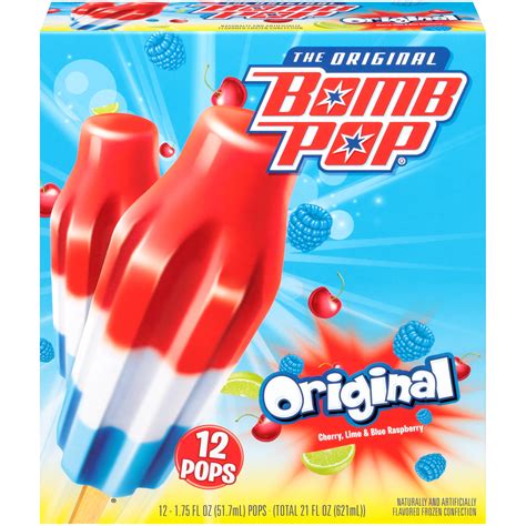 Bomb Pop Original Ice Pops 12pk