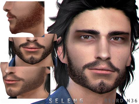 Beard N36 By Seleng Created For The Sims 4 Emily Cc Finds