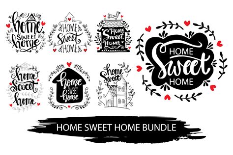 Home Sweet Home Hand Lettering Quotes 740656 Hand Lettered Design