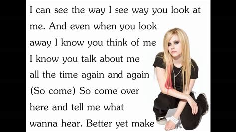 Avril Lavigne Girlfriend Lyricsletra Youtube