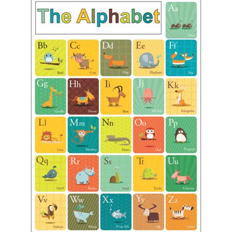 Buy Kids School Alphabet Medium Wall Art Charts Label Kingdom