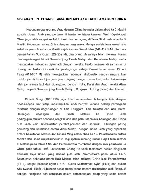 Pdf Sejarah Interaksi Tamadun Melayu Dan Tamadun China Oum Dokumen Tips