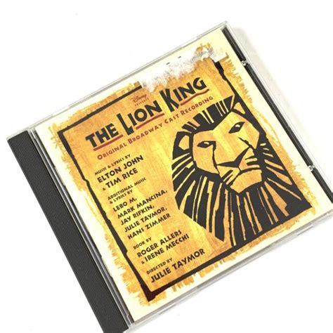 The Lion King Musical Original Broadway Cast Cd 1997 Circle Of Life Can