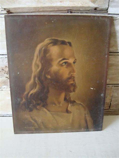 If you are teaching life of jesus, you can print the set, and hand them out for each lesson, and store them in something and use them for review each week. Vintage Jesus Picture Old Ornate Copyright 1941