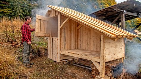 How To Build A Smokehouse Start To Finish Timelapse Youtube